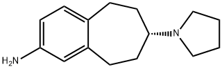 (S)-7-(pyrrolidin-1-yl)-6,7,8,9-tetrahydro-5H-benzo[7]annulen-2-amine Structure