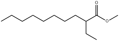 Decanoic acid, 2-ethyl-, methyl ester Structure