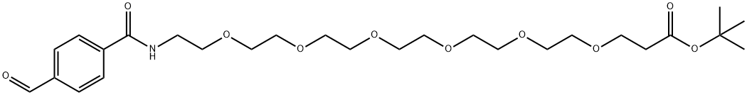Ald-Ph-PEG6-t-butyl ester Structure