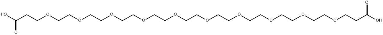 α,ω,-dipropionic acid nonaethylene glycol 구조식 이미지