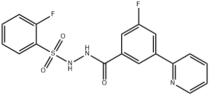 2055397-28-7 2-Fluoro-N-(3-fluoro-5-pyridin-2-yl-benzoyl)-benzenesulfonhydrazine