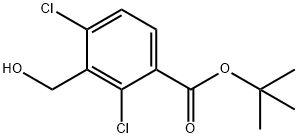 Benzoic acid, 2,4-dichloro-3-(hydroxymethyl)-, 1,1-dimethylethyl ester Structure