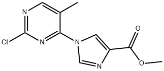 1H-Imidazole-4-carboxylic acid, 1-(2-chloro-5-methyl-4-pyrimidinyl)-, methyl ester Structure