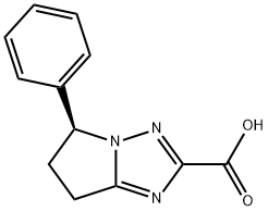 5H-Pyrrolo[1,2-b][1,2,4]triazole-2-carboxylic acid, 6,7-dihydro-5-phenyl-, (5S)- 구조식 이미지