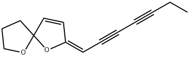 1,6-Dioxaspiro[4.4]non-3-ene, 2-(2,4-heptadiyn-1-ylidene)-, (2E)- Structure