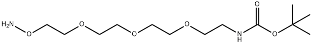 Aminooxy-PEG3-NH-Boc Structure