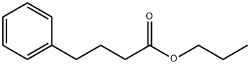 Benzenebutanoic acid, propyl ester 구조식 이미지