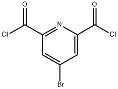 2,6-Pyridinedicarbonyl dichloride, 4-bromo- 구조식 이미지