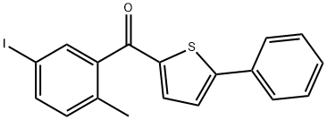 Methanone, (5-iodo-2-methylphenyl)(5-phenyl-2-thienyl)- Structure