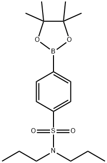 Benzenesulfonamide, N,N-dipropyl-4-(4,4,5,5-tetramethyl-1,3,2-dioxaborolan-2-yl)- Structure
