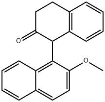 [1,1'-Binaphthalen]-2(1H)-one, 3,4-dihydro-2'-methoxy- Structure