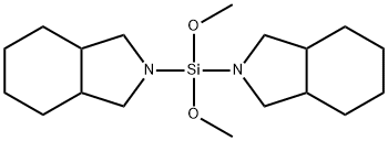 1H-Isoindole, 2,2'-(dimethoxysilylene)bis[octahydro- Structure