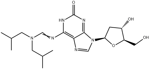 N6 -(Diisobutylaminomethylidene)-2'-deoxyisoguanosine Structure