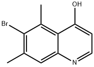 6-bromo-5,7-dimethylquinolin-4-ol Structure