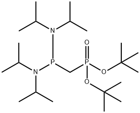 Phosphonous diamide, P-[[bis(1,1-dimethylethoxy)phosphinyl]methyl]-N,N,N',N'-tetrakis(1-methylethyl)- Structure