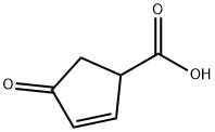 2-Cyclopentene-1-carboxylic acid, 4-oxo- Structure