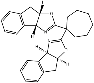 (3aR,3'aR,8aS,8'aS)-2,2'-Cyclohexylidenebis[3a,8a-dihydro-8H-indeno[1,2-d]oxazole Structure