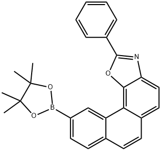 Phenanthro[3,4-d]oxazole, 2-phenyl-10-(4,4,5,5-tetramethyl-1,3,2-dioxaborolan-2-yl)- 구조식 이미지