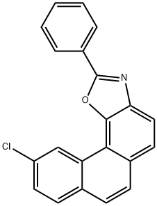Phenanthro[3,4-d]oxazole, 10-chloro-2-phenyl- 구조식 이미지