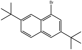 Naphthalene, 1-bromo-3,7-bis(1,1-dimethylethyl)- 구조식 이미지