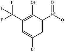 Phenol, 4-bromo-2-nitro-6-(trifluoromethyl)- Structure