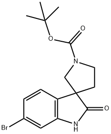 tert-butyl 6-bromo-2-oxospiro[indoline-3,3-pyrrolidine]-1-carboxylate(WX106483) 구조식 이미지