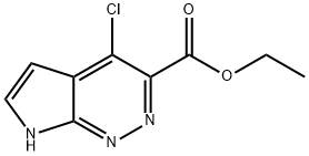 7H-Pyrrolo[2,3-c]pyridazine-3-carboxylic acid, 4-chloro-, ethyl ester Structure