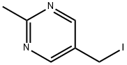 Pyrimidine, 5-(iodomethyl)-2-methyl- Structure