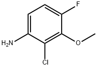 Benzenamine, 2-chloro-4-fluoro-3-methoxy- Structure