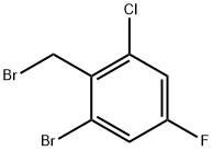 2-bromo-6-chloro-4-fluorobenzylbromide Structure