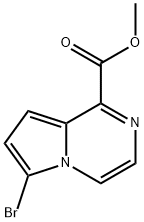 methyl
6-bromopyrrolo[1,2-a]pyrazine-1-carboxylate Structure