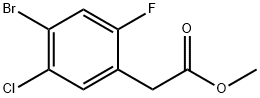Benzeneacetic acid, 4-bromo-5-chloro-2-fluoro-, methyl ester Structure