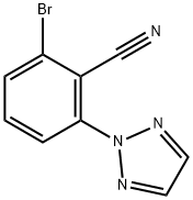 Benzonitrile, 2-bromo-6-(2H-1,2,3-triazol-2-yl)- Structure