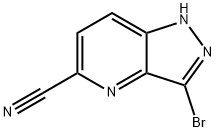 1H-Pyrazolo[4,3-b]pyridine-5-carbonitrile, 3-bromo- 구조식 이미지