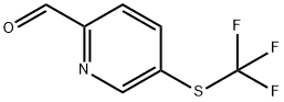 2-Pyridinecarboxaldehyde, 5-[(trifluoromethyl)thio]- 구조식 이미지