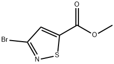 5-Isothiazolecarboxylic acid, 3-bromo-, methyl ester Structure