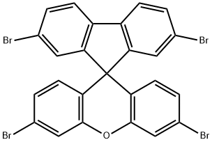 2,3',6',7-Tetrabromospiro[fluorene-9,9'-xanthene] 구조식 이미지