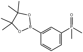 Phosphine oxide, dimethyl[3-(4,4,5,5-tetramethyl-1,3,2-dioxaborolan-2-yl)phenyl]- Structure