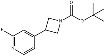 tert-butyl 3-(2-fluoropyridin-4-yl)azetidine-1-carboxylate(WX160396) 구조식 이미지