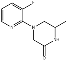 4-(3-fluoropyridin-2-yl)-6-methylpiperazin-2-one Structure