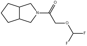 2-(difluoromethoxy)-1-{octahydrocyclopenta[c]pyr
rol-2-yl}ethan-1-one Structure