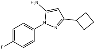 3-cyclobutyl-1-(4-fluorophenyl)-1H-pyrazol-5-amine(WXFC0756) Structure