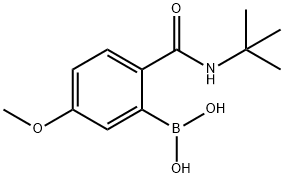 2-(tert-Butylcarbamoyl)-5-methoxyphenylboronic acid Structure