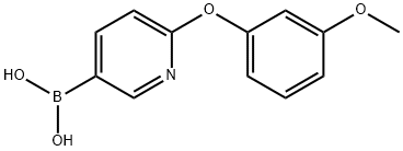 6-(3-Methoxyphenoxy)pyridine-3-boronic acid Structure