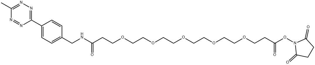 Me-Tet-PEG5-NHS Structure