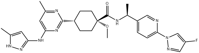 cis-Pralsetinib hydrochloride (cis-BLU-667 hydrochloride) 구조식 이미지