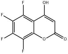 2H-1-Benzopyran-2-one, 5,6,7,8-tetrafluoro-4-hydroxy- Structure