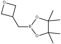 1,3,2-Dioxaborolane, 4,4,5,5-tetramethyl-2-(3-oxetanylmethyl)- Structure
