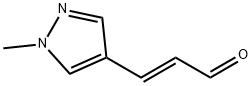 (E)-3-(1-methyl-1H-pyrazol-4-yl)acrylaldehyde(WX191463) 구조식 이미지