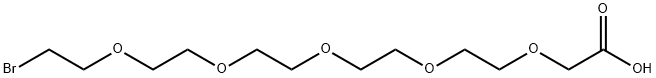 Br-PEG5-CH2COOH 구조식 이미지